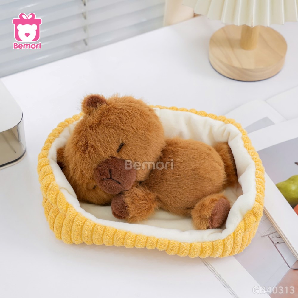 Gấu Bông Capybara Nằm Ngủ