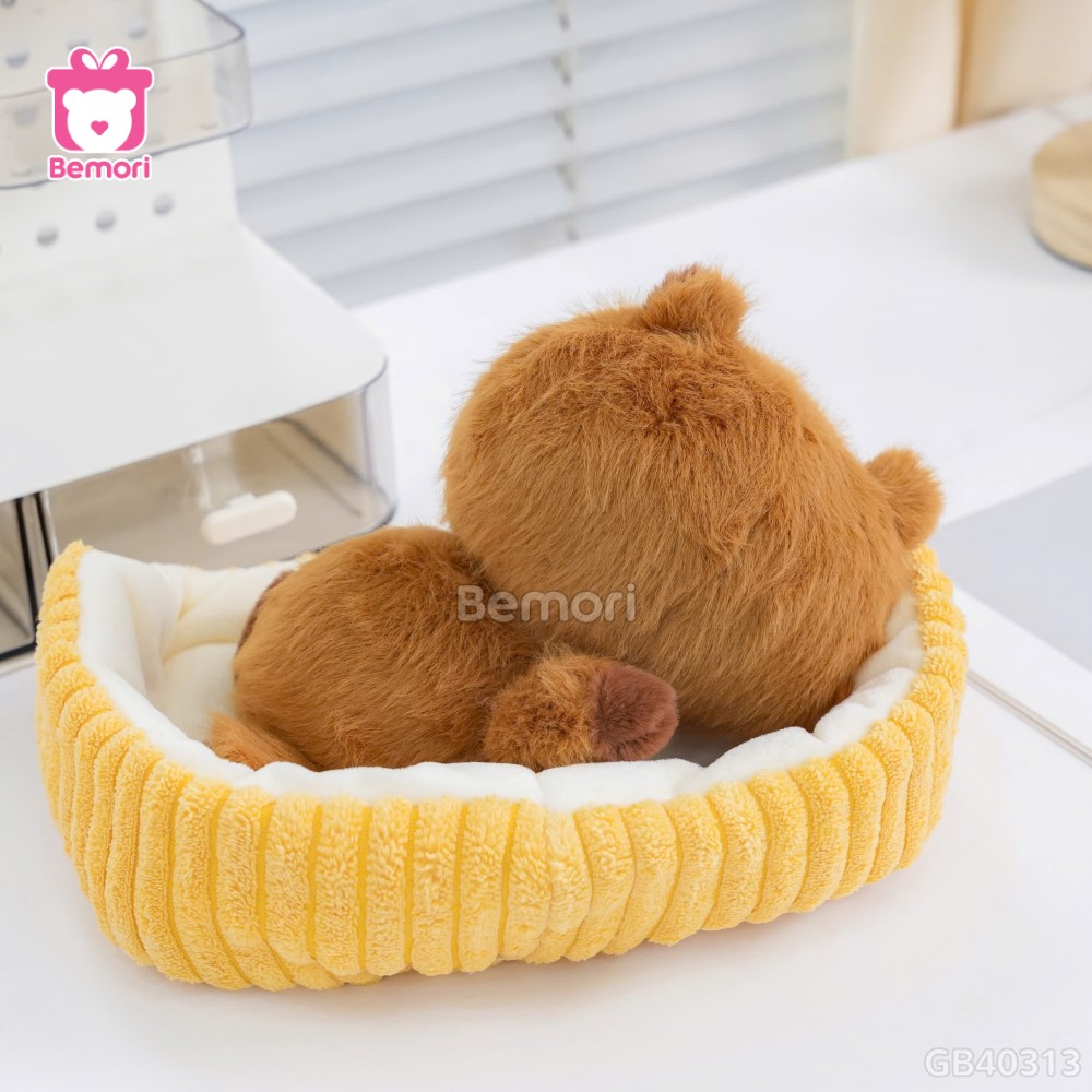 Gấu Bông Capybara Nằm Ngủ