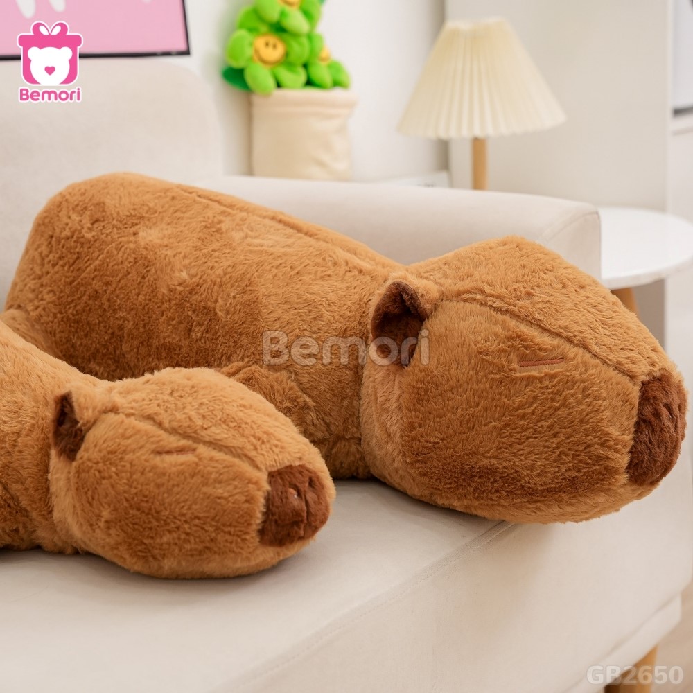 Gấu Bông Capybara Nằm xinh xắn và đáng yêu