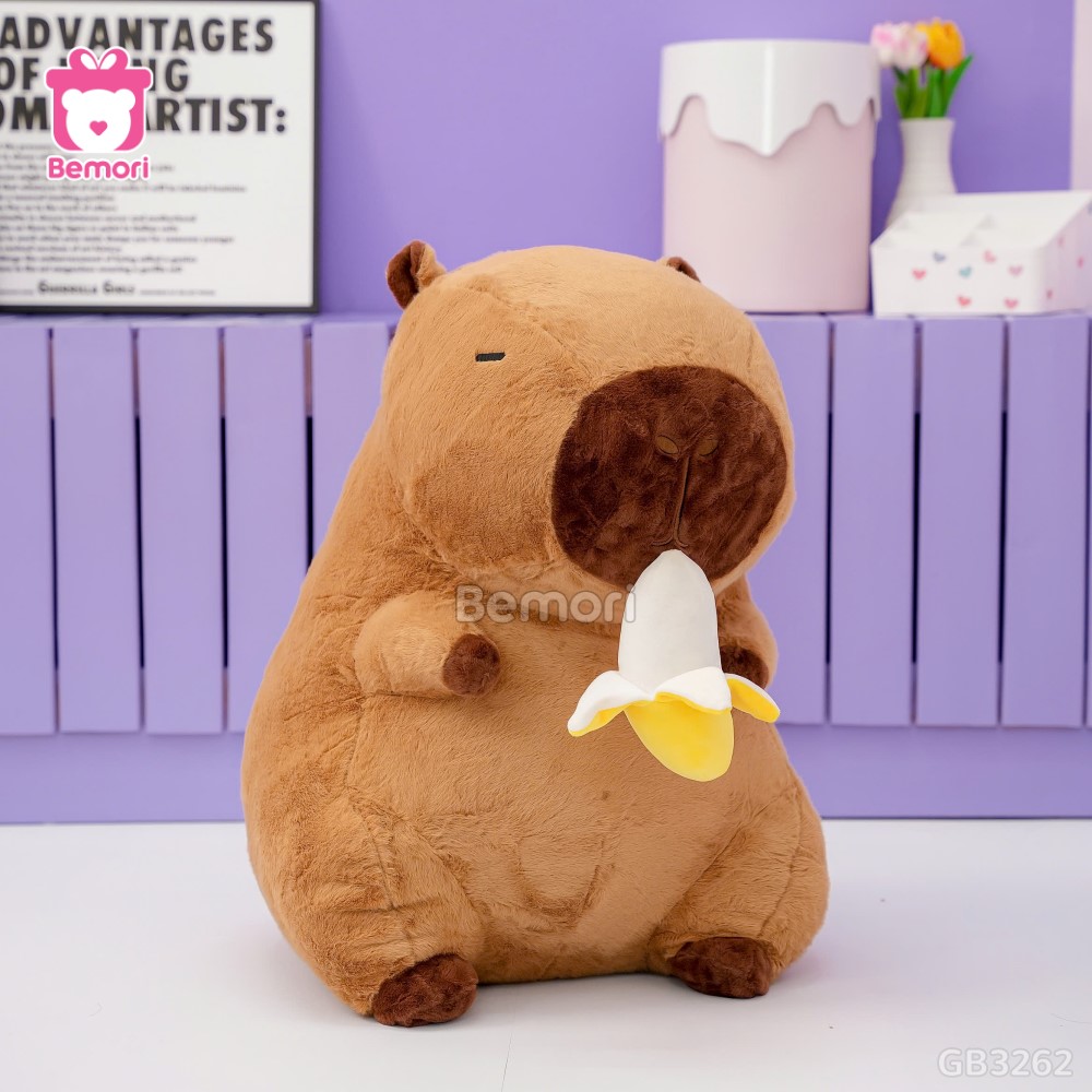 Gấu Bông Capybara Rút Chuối xinh xắn