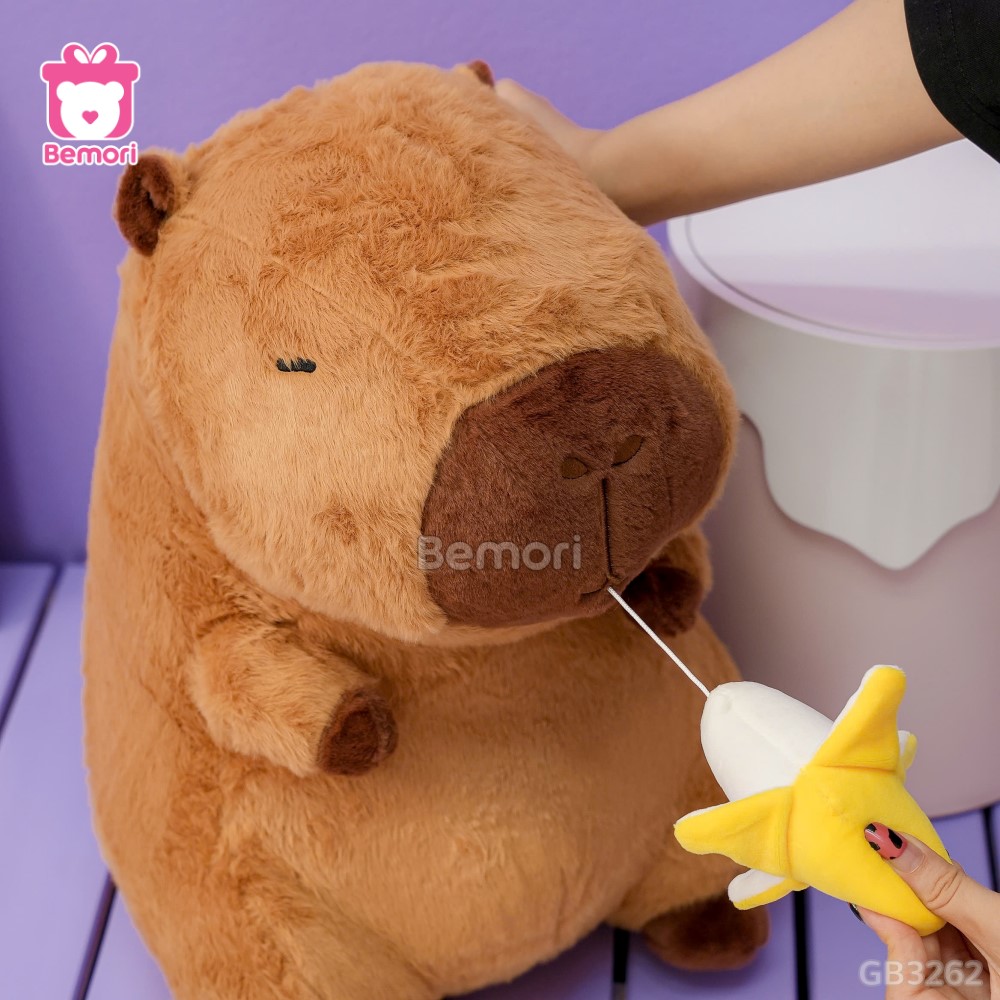 Gấu Bông Capybara Rút Chuối xinh xắn