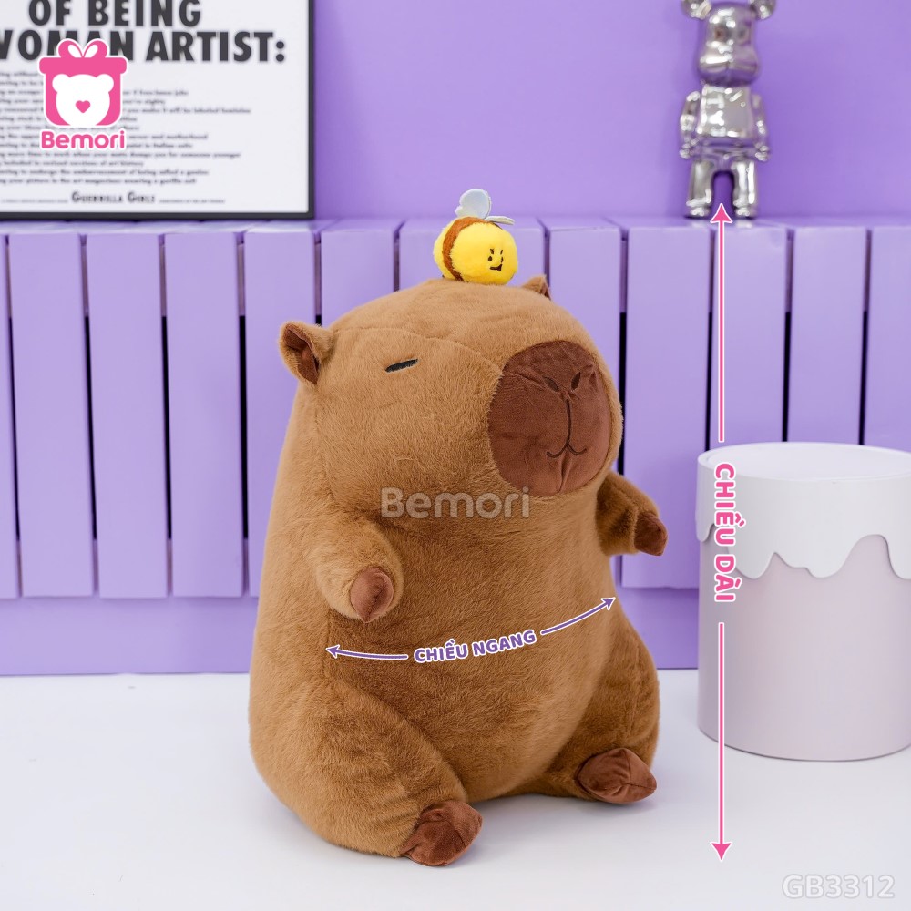 Cách đo kích thước của Gấu Bông Capybara Rút Ong