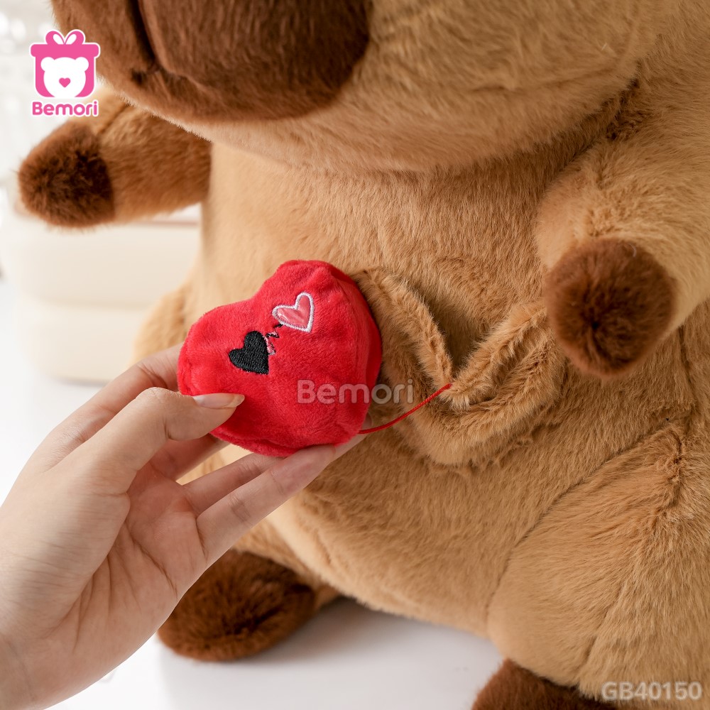 Gấu Bông Capybara Thiên Thần Ghi Âm