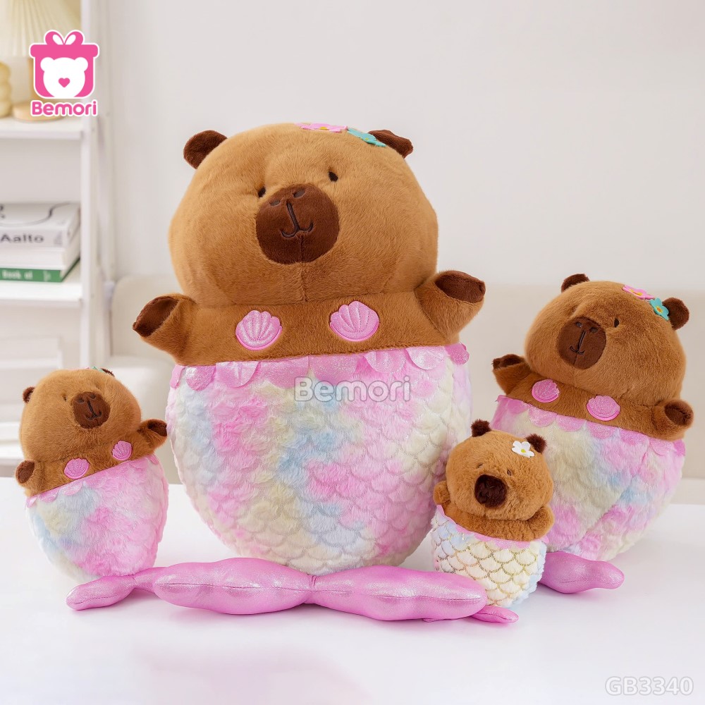 Gấu Bông Capybara Tiên Cá