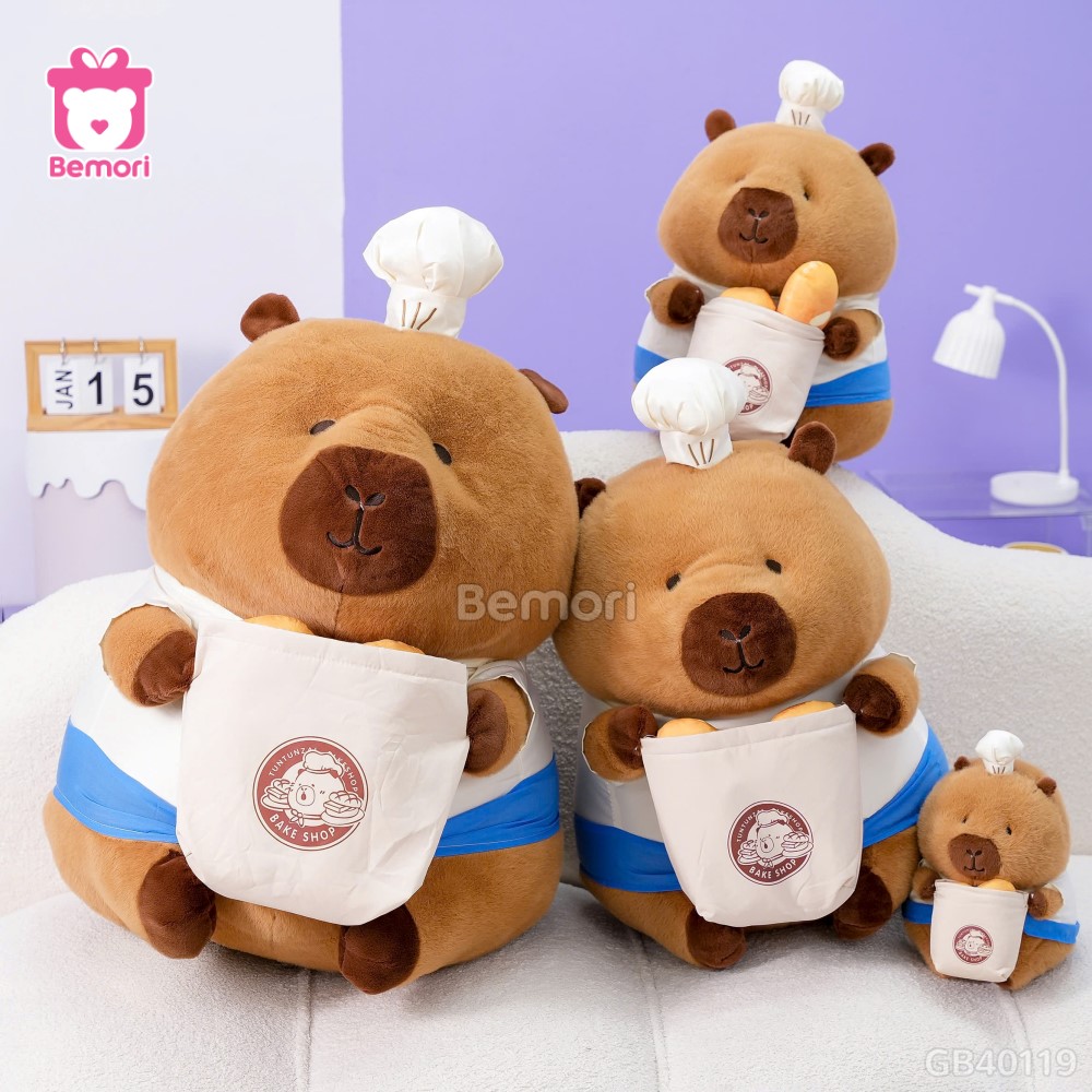 Cô Gấu Bông Capybara Bánh Mỳ