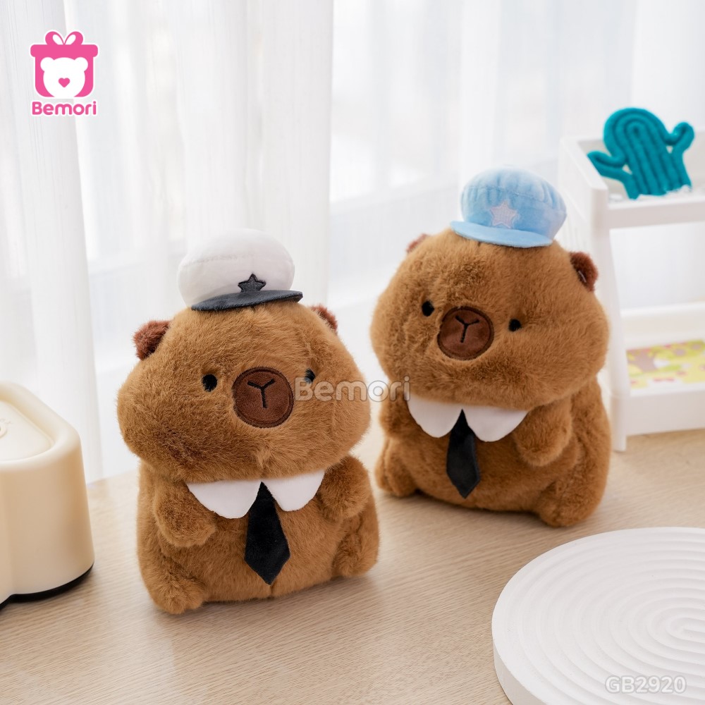 Gấu Bông Capybara Áo Thủy Thủ trang trí bàn làm việc siêu xinh