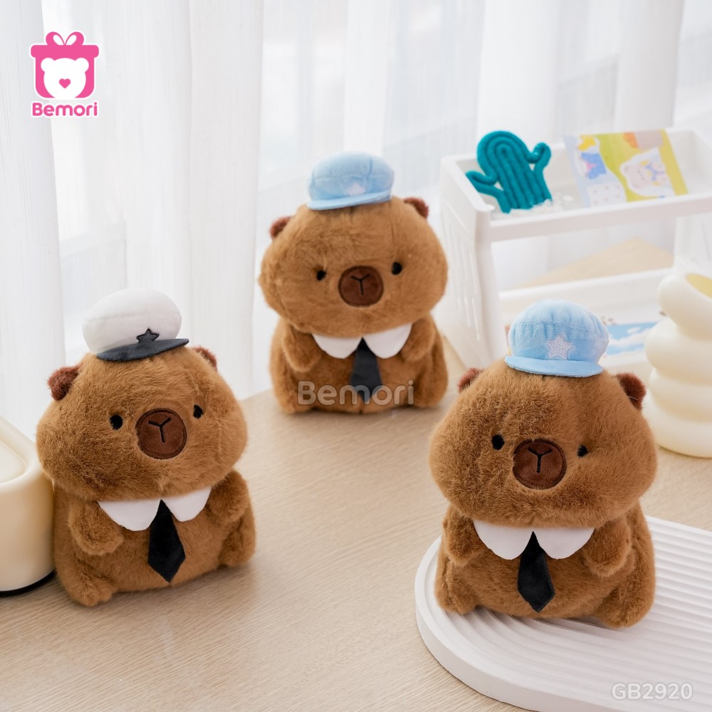 Gấu Bông Capybara Áo Thủy Thủ nhỏ xinh thích hợp làm quà tặng cho bé yêu