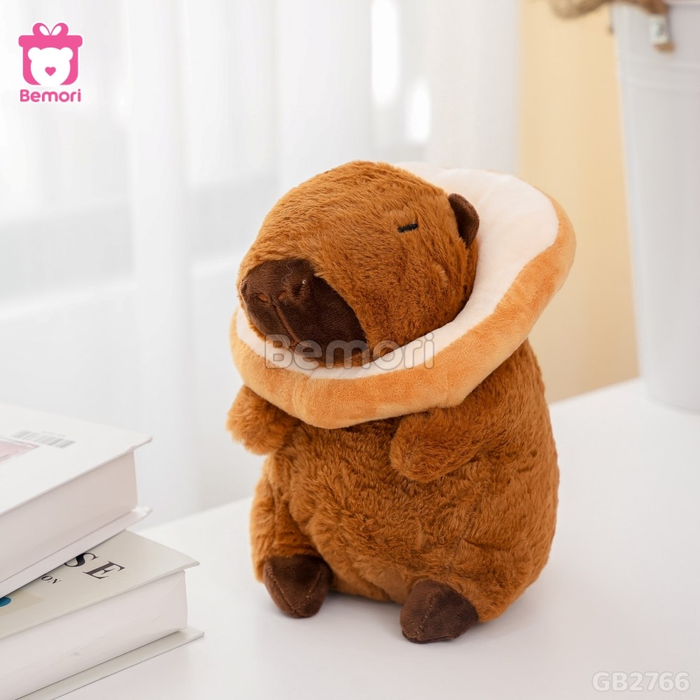 Gấu Bông Capybara Bánh Mì 20cm kiểu dáng ngộ nghĩnh