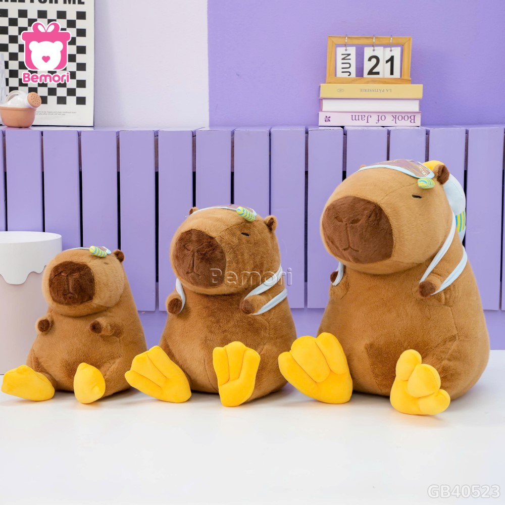 Gấu Bông Capybara Chân Vịt