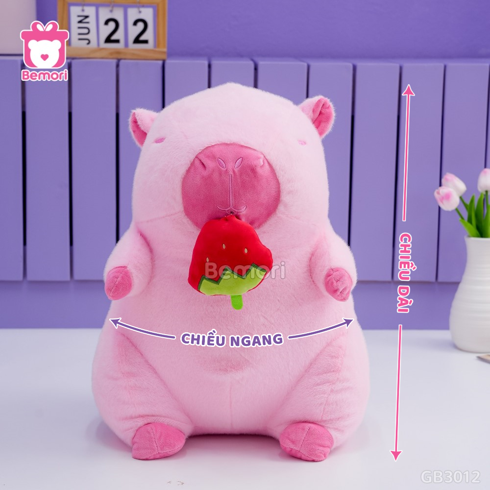 Cách đo kích thước của Chuột Capybara Hồng Rút Dâu Tây