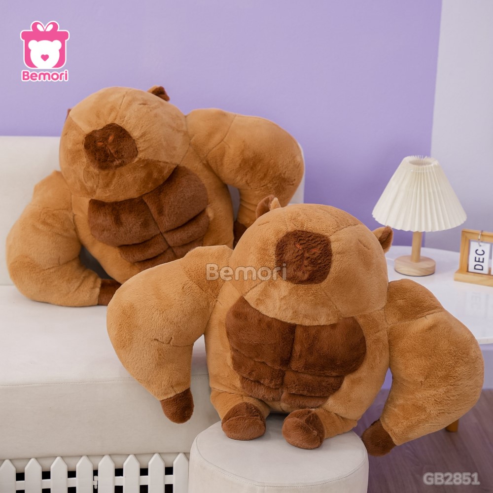 Gấu Bông Capybara Lực Sĩ 6 Múi