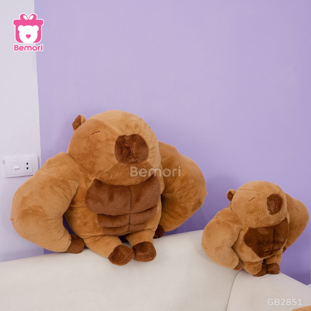 Gấu Bông Capybara Lực Sĩ 6 Múi