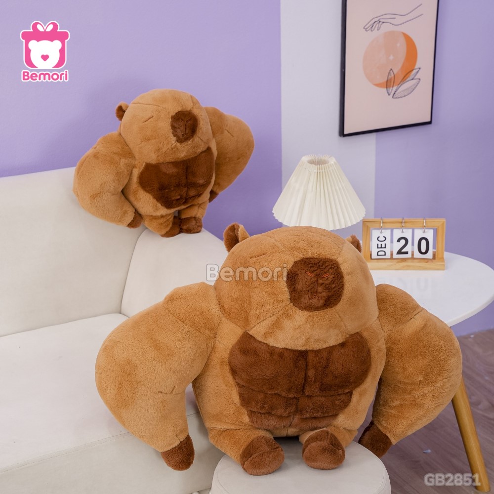 Gấu Bông Capybara Lực Sĩ 6 Múi