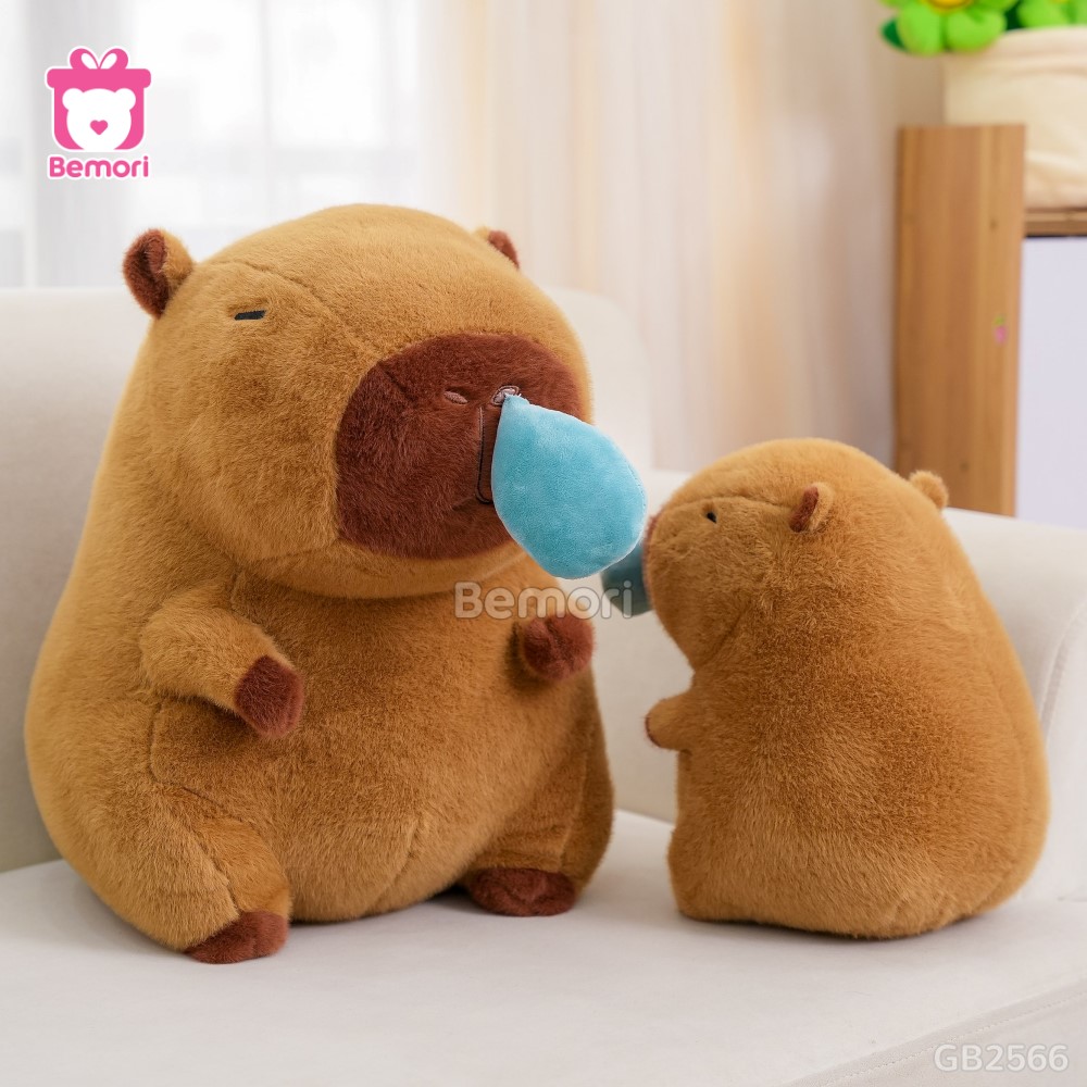 Gấu Bông Capybara Nước Mũi thiết kế độc đáo