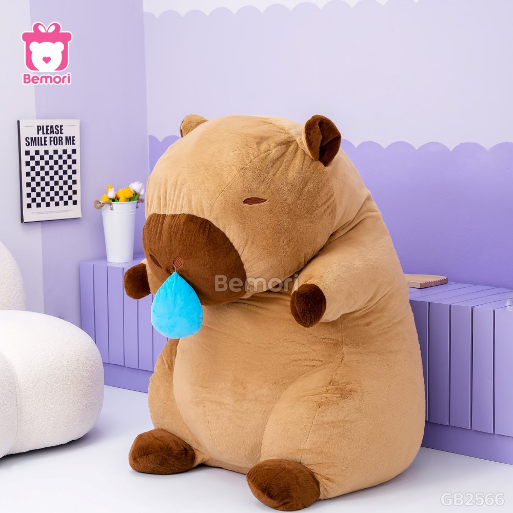 Gấu Bông Capybara Nước Mũi có thể dùng để tựa lưng thư giãn