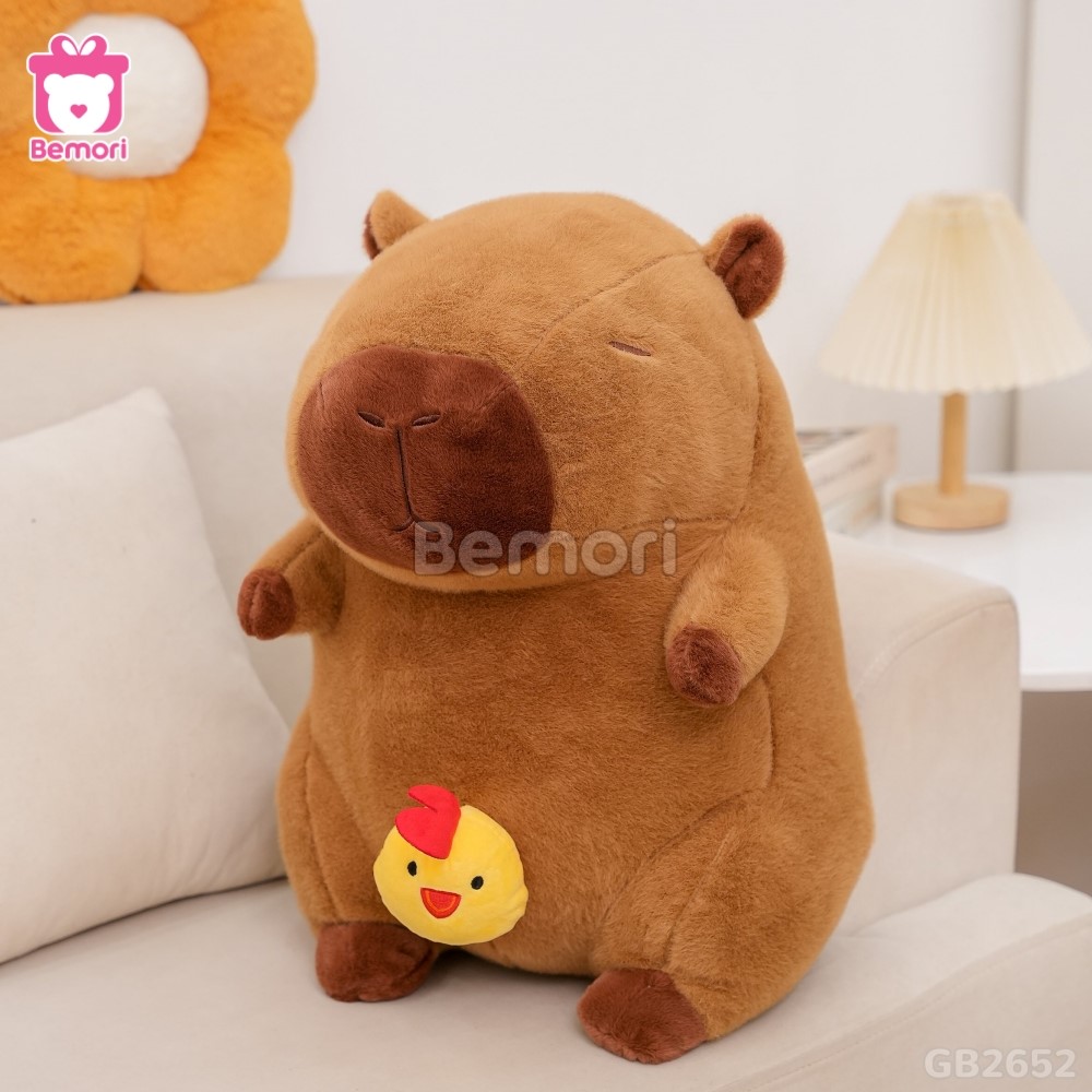 Gấu Bông Capybara Rút Gà kiểu dáng ngộ nghĩnh