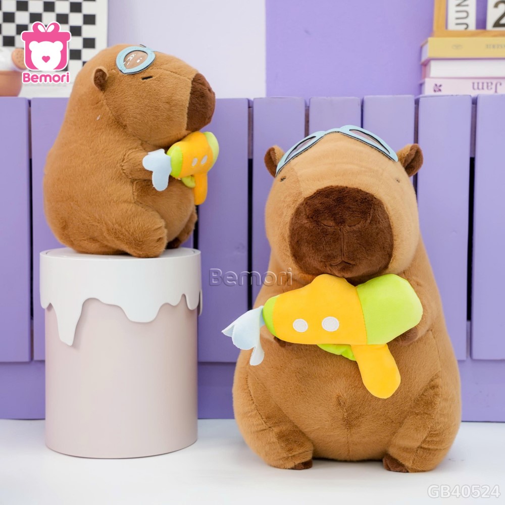 Gấu Bông Capybara Súng Nước