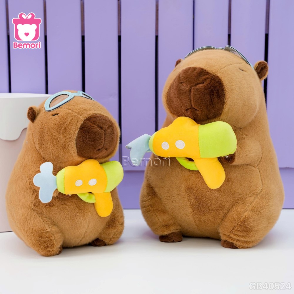 Gấu Bông Capybara Súng Nước