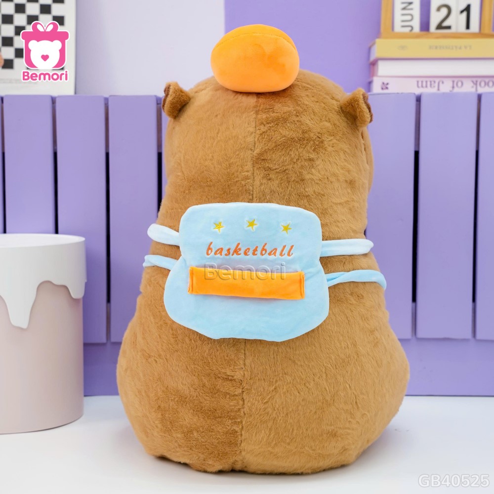 Gấu Bông Capybara Thể Thao Đeo Túi