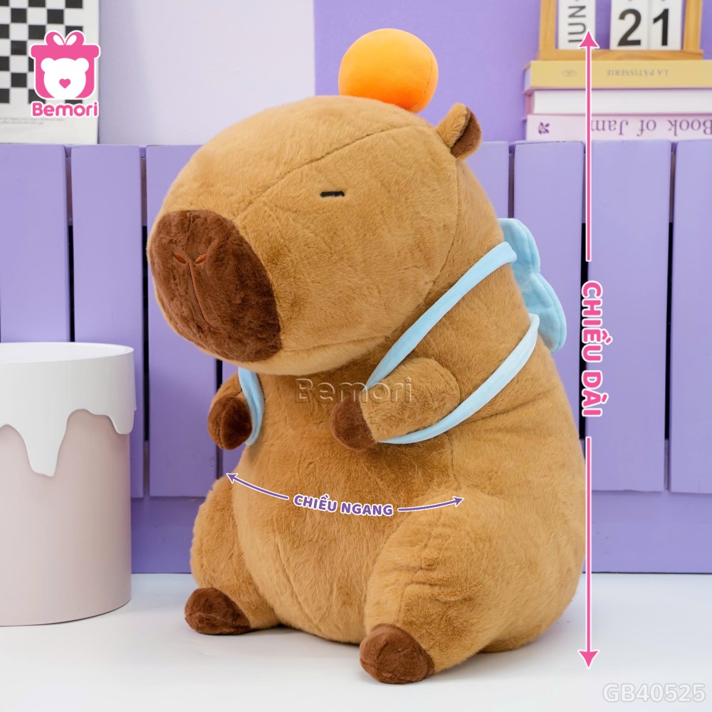 Gấu Bông Capybara Thể Thao Đeo Túi