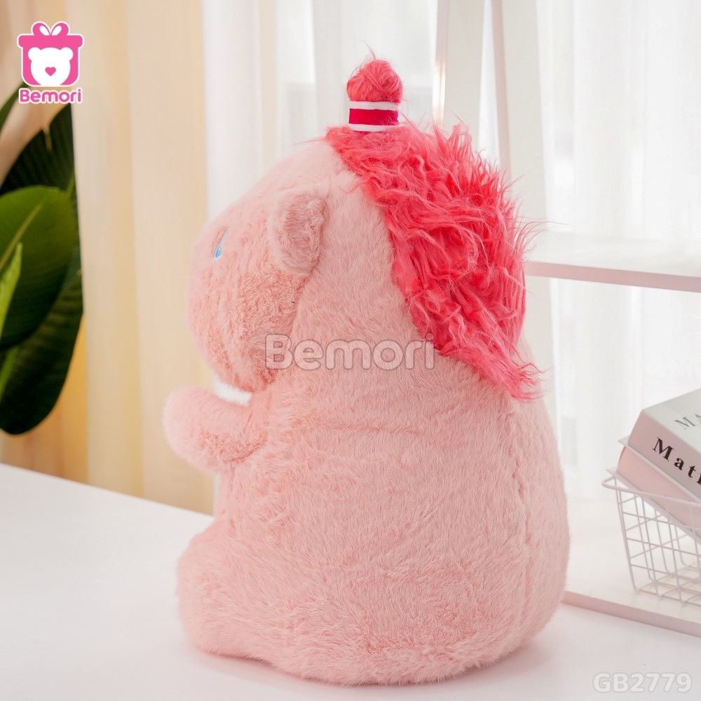 Gấu Bông Tóc Hồng Capybara làm quà dễ thương