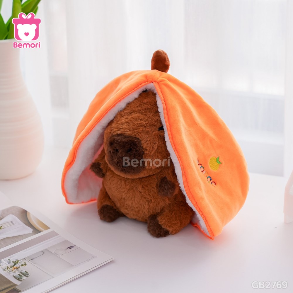 Gấu Bông Capybara Trái Cây 2 In 1 – Quả Cam