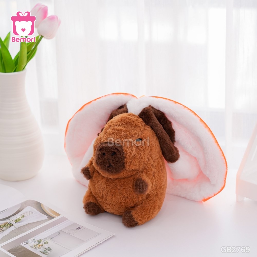 Gấu Bông Capybara Trái Cây 2 In 1 – Quả Cam