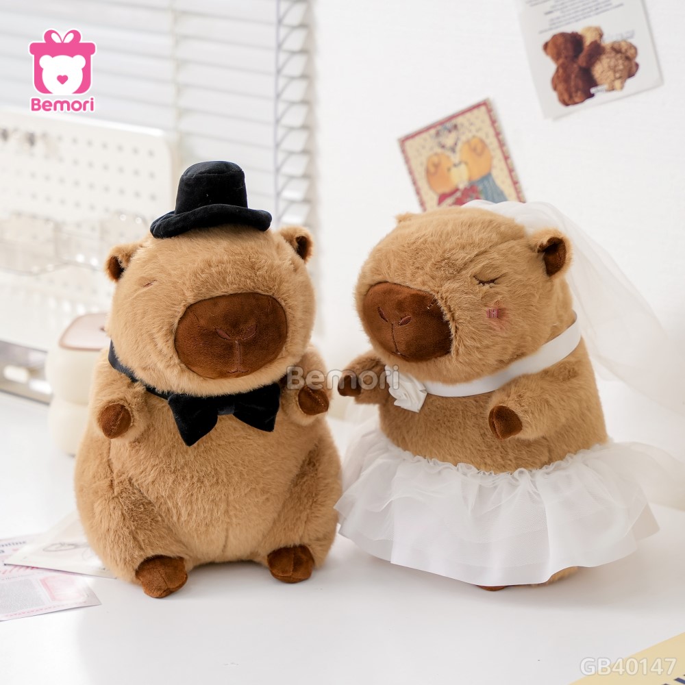 Gấu Bông Couple Dâu Rể Capyboo