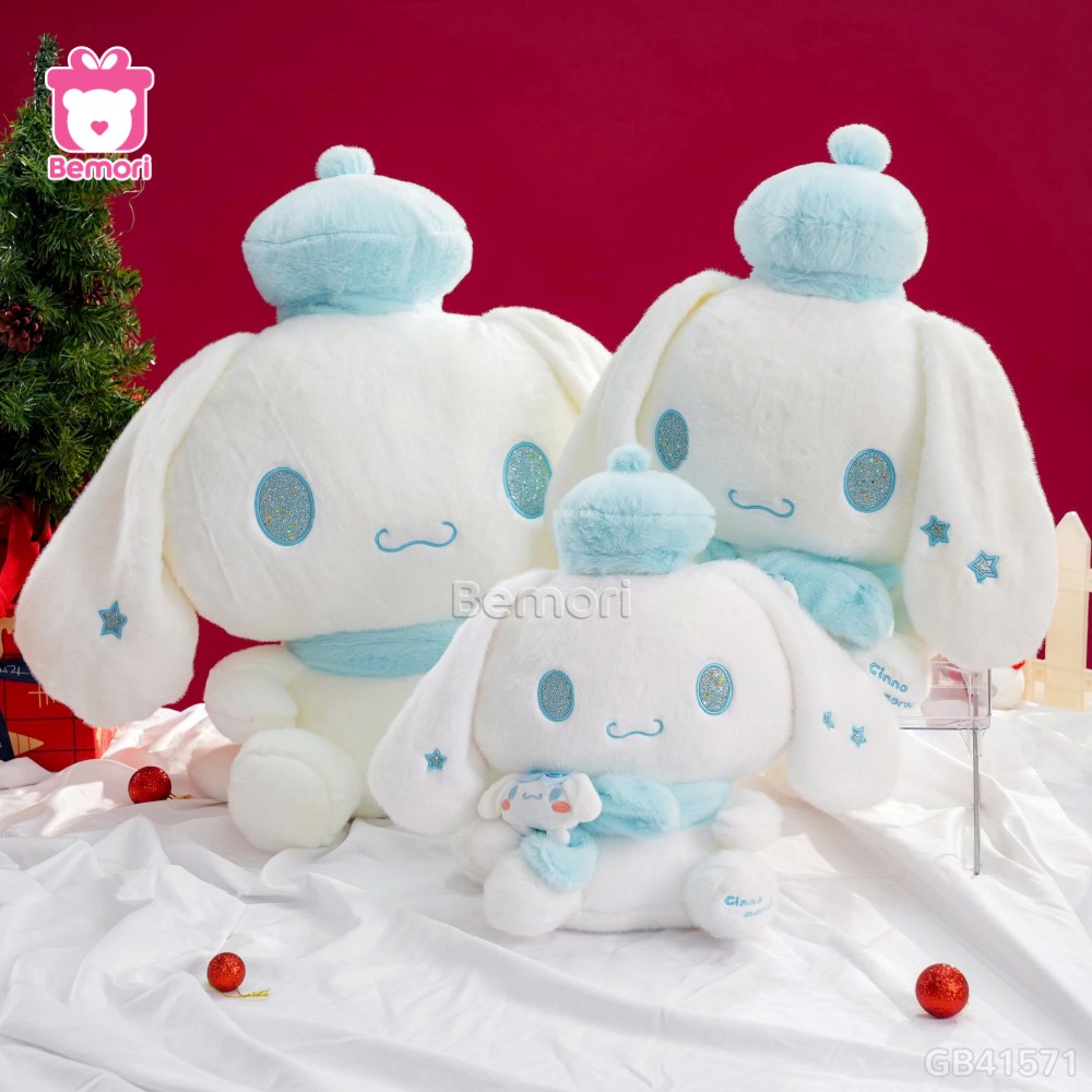 Thỏ Bông Cinnamoroll Đội Mũ Quàng Khăn