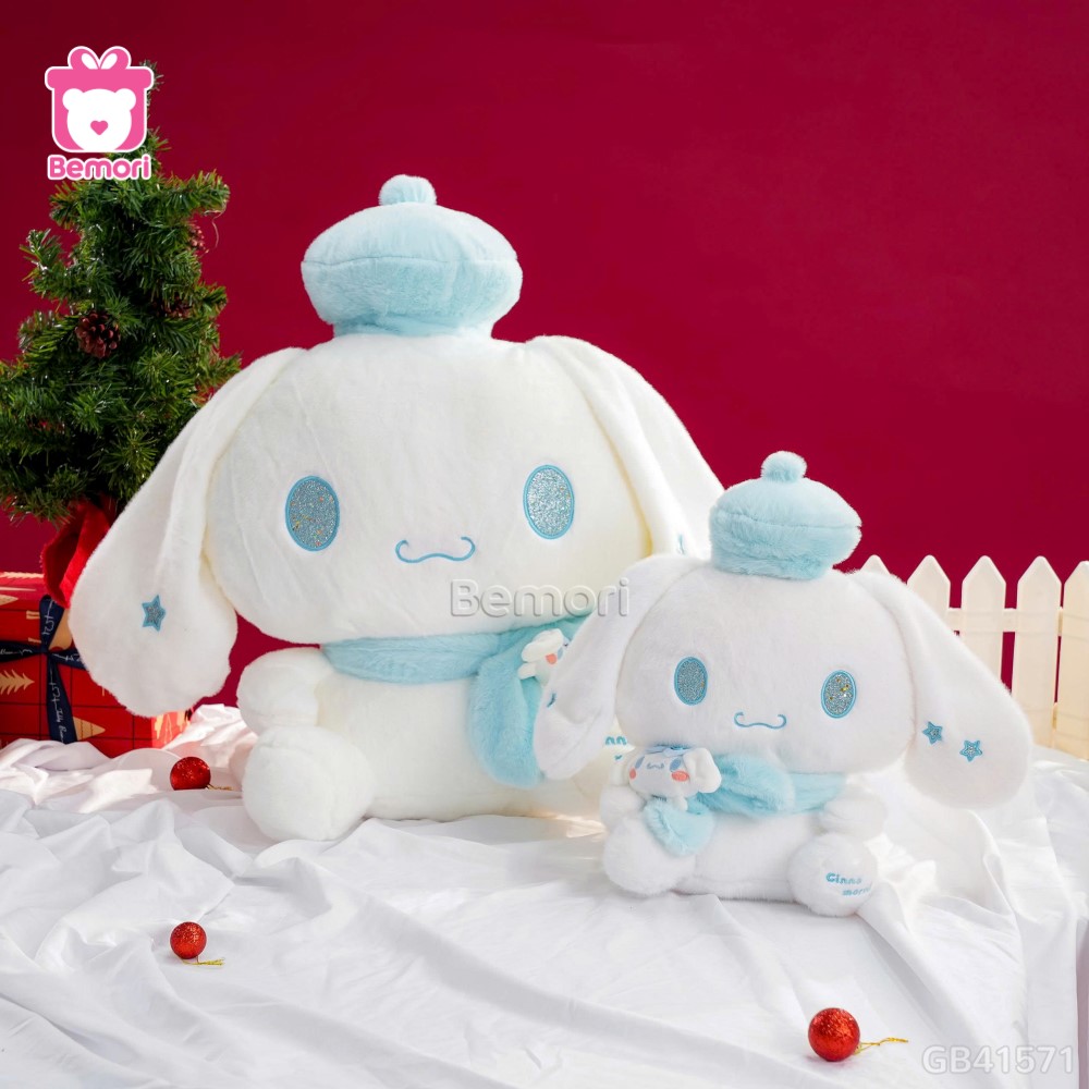 Thỏ Bông Cinnamoroll Đội Mũ Quàng Khăn