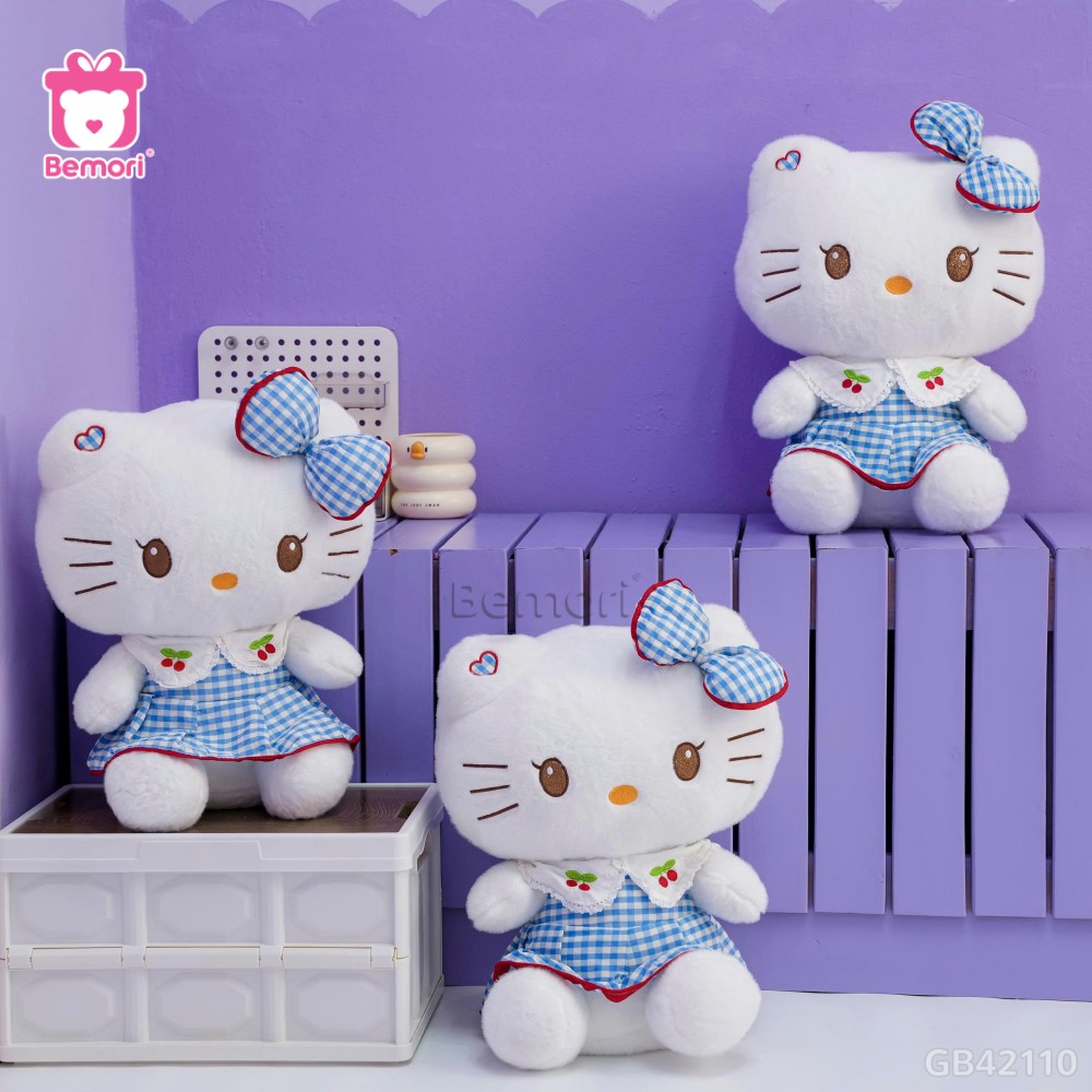 Gấu Bông Kitty Váy Cherry
