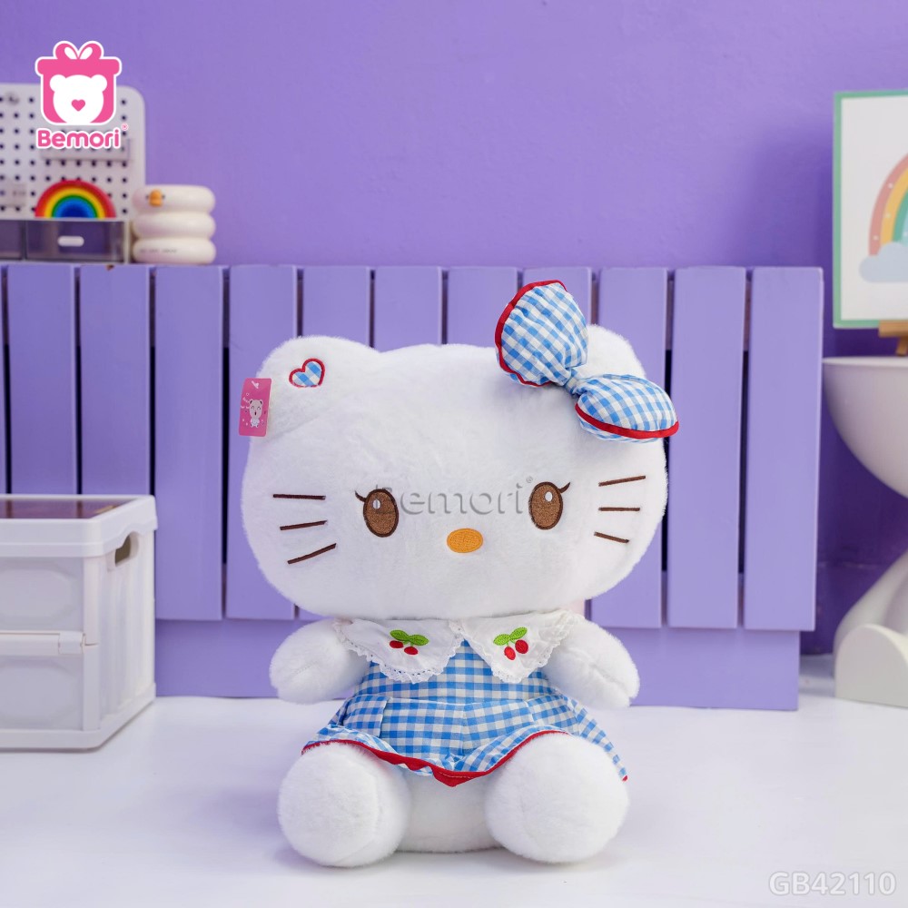 Gấu Bông Kitty Váy Cherry
