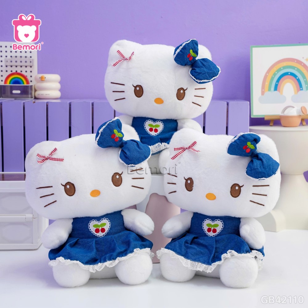 Gấu Bông Kitty Váy Cherry