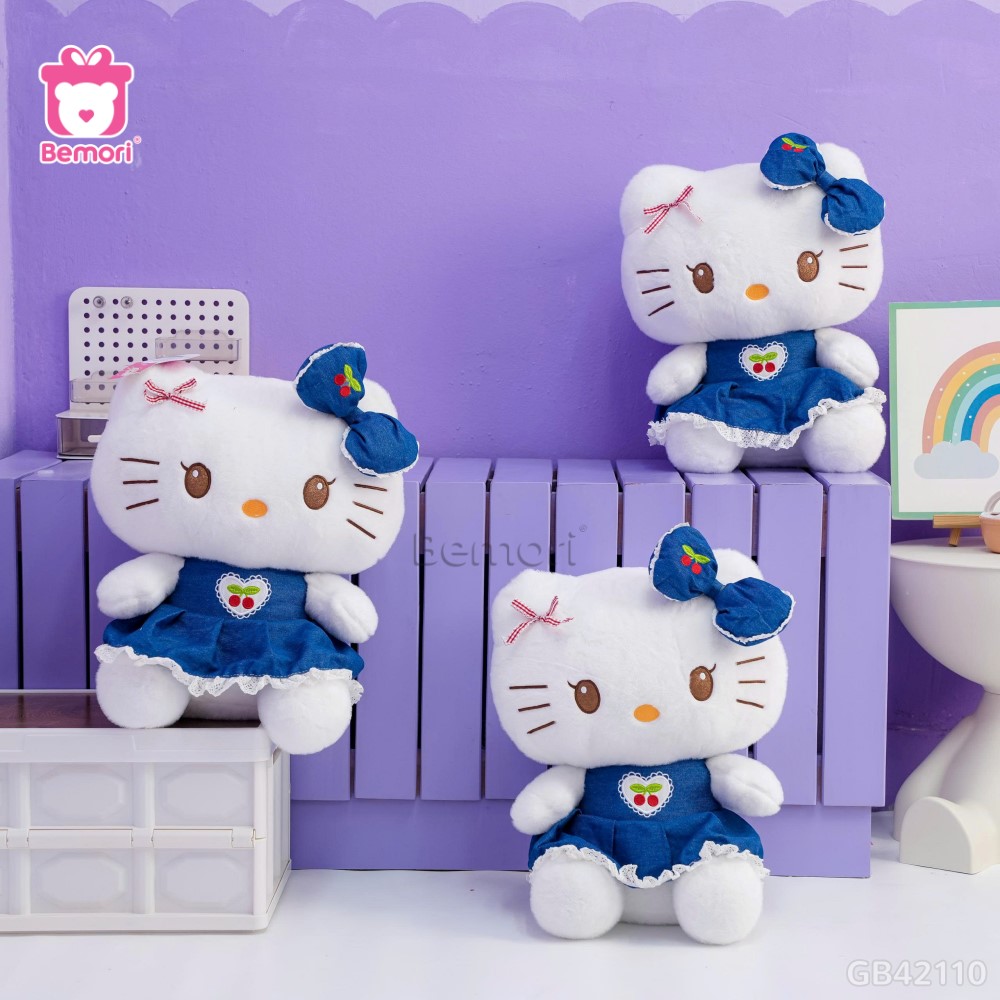 Gấu Bông Kitty Váy Cherry