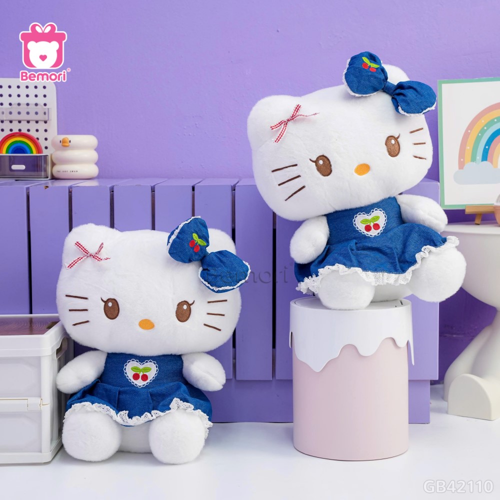 Gấu Bông Kitty Váy Cherry