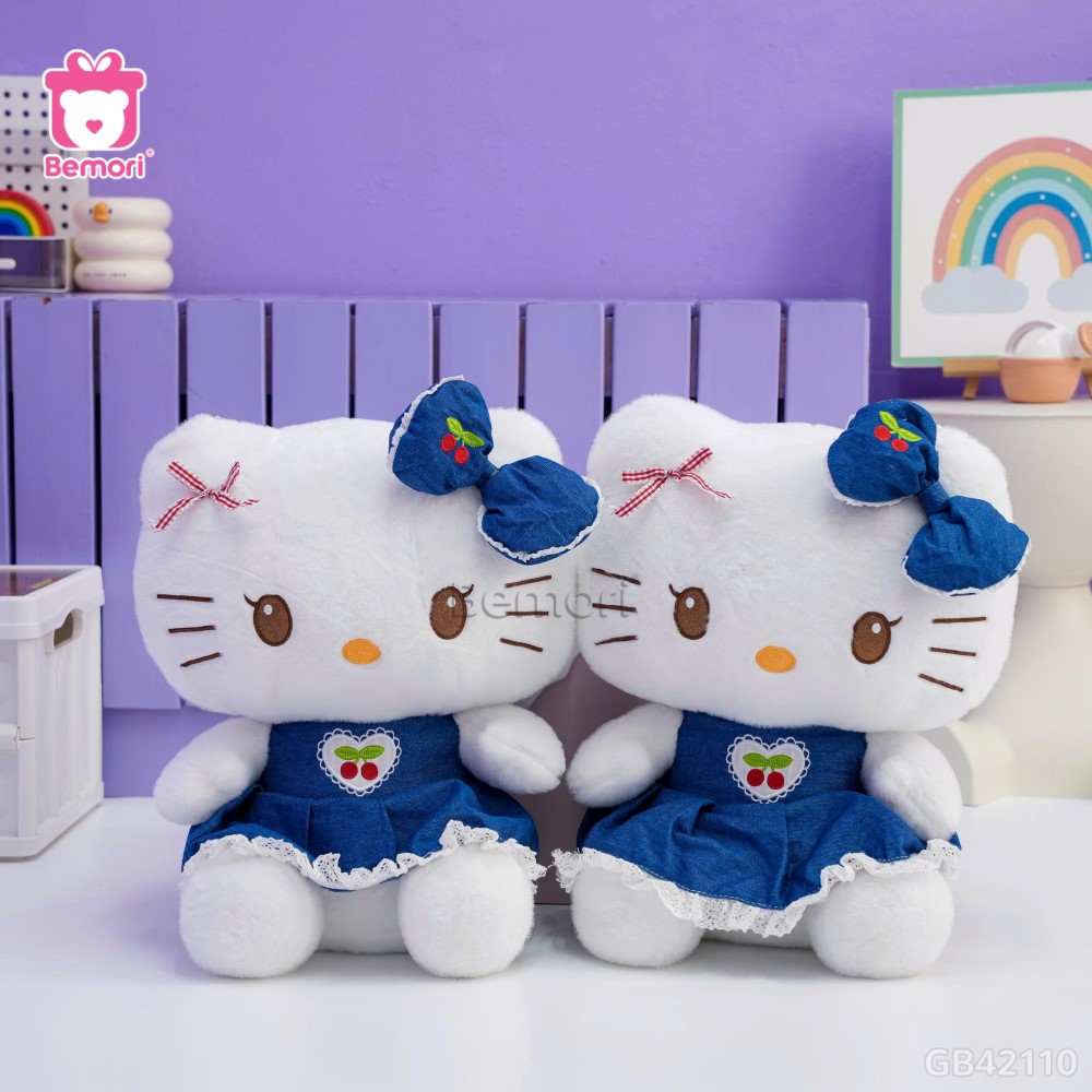 Gấu Bông Kitty Váy Cherry