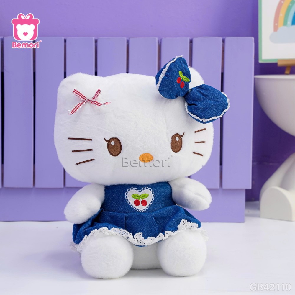 Gấu Bông Kitty Váy Cherry