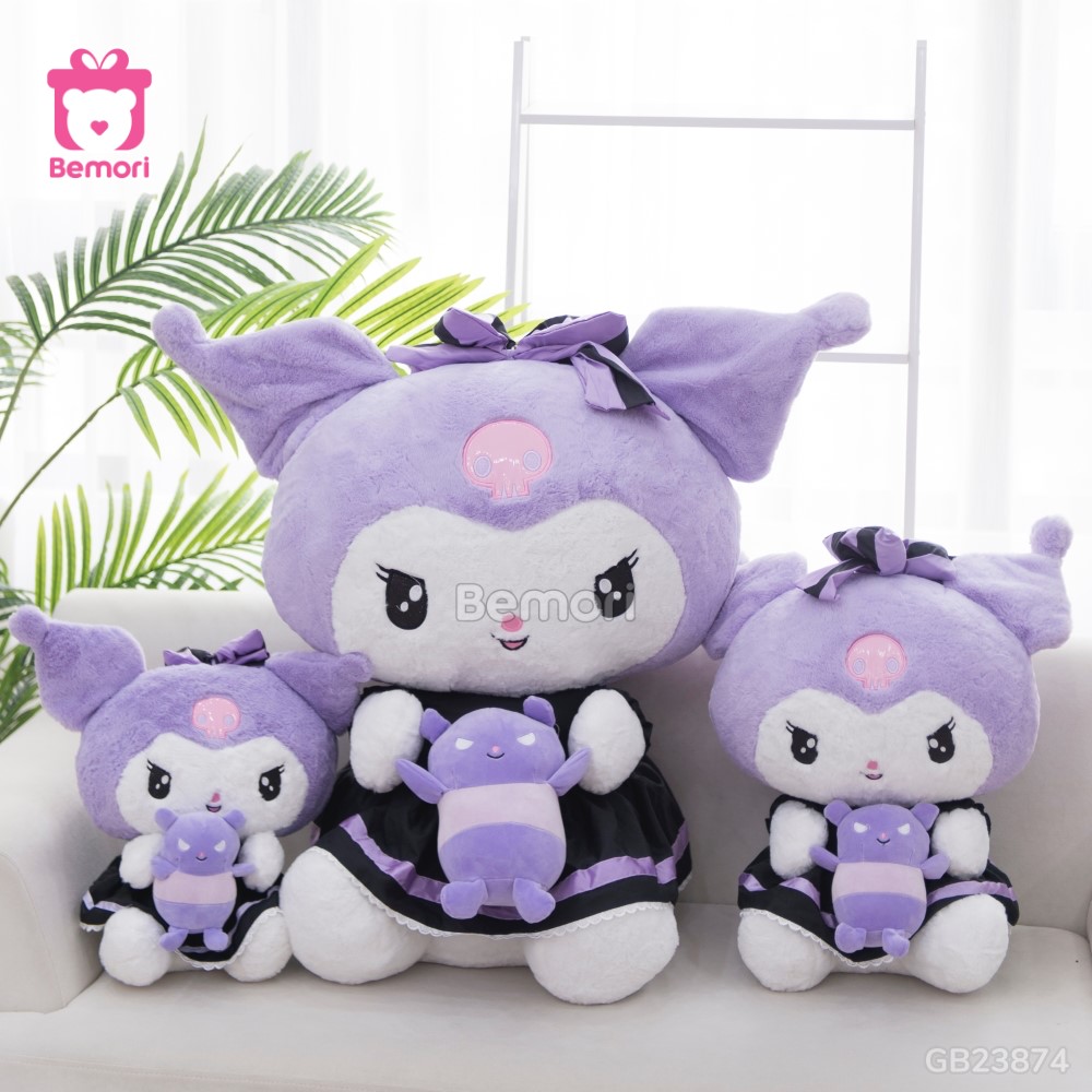 Gấu Bông Kuromi Ôm Gấu
