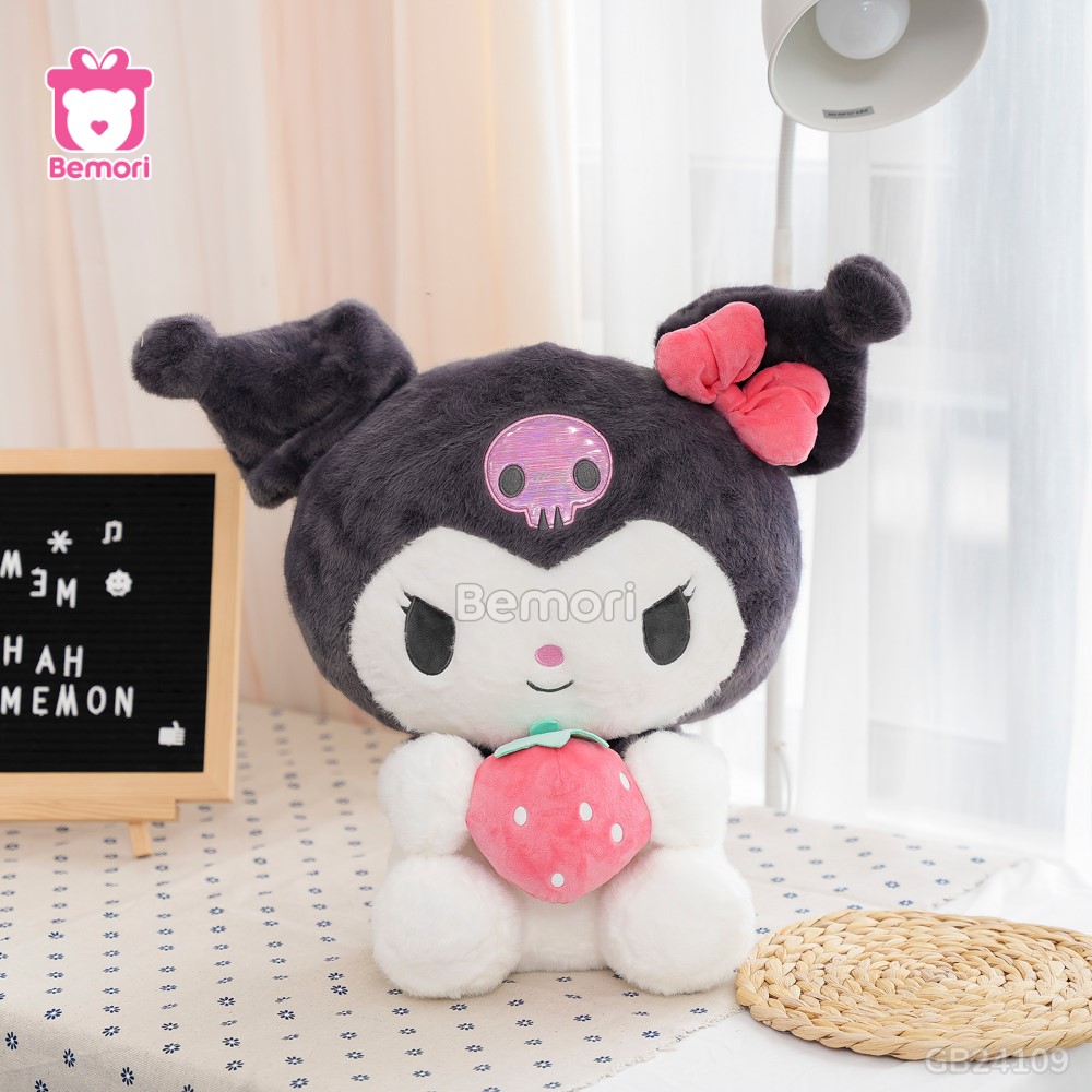 Gấu Bông Kuromi Ôm Dâu ôm quả dâu xinh xắn