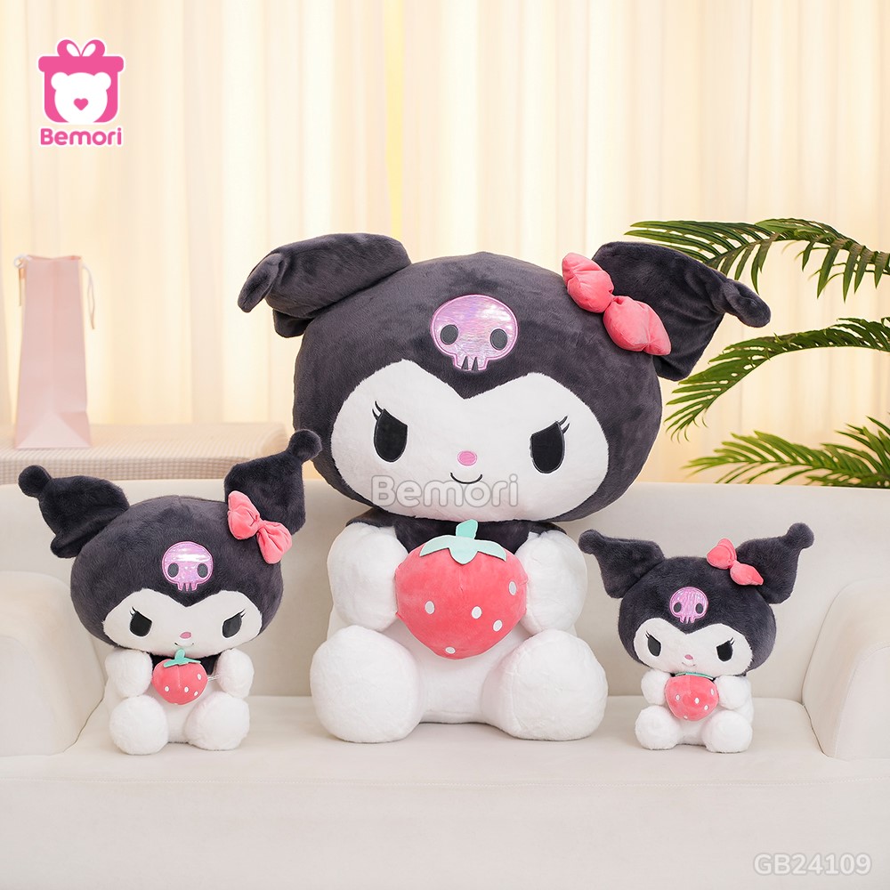 Gấu Bông Kuromi Ôm Dâu Bigsize