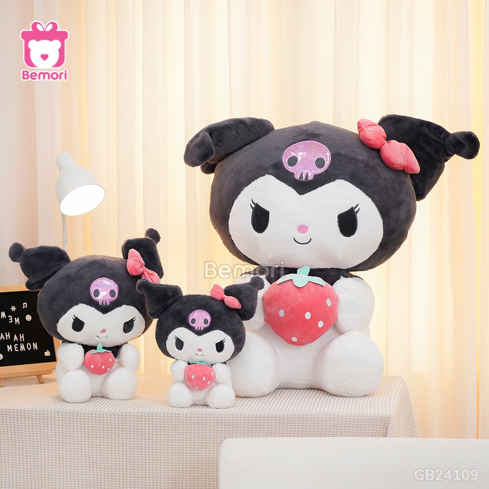 Gấu Bông Kuromi Ôm Dâu Bigsize