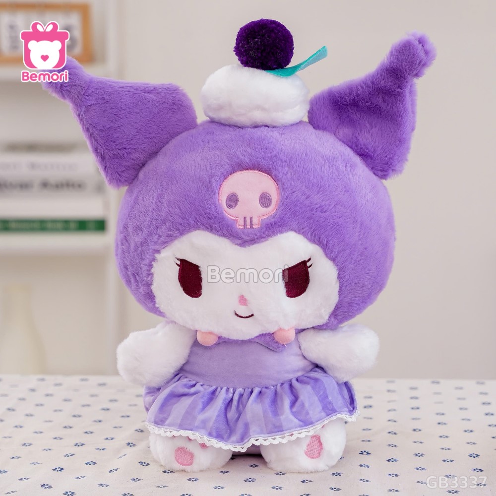 Gấu Bông Kuromi Đội Bánh Nho