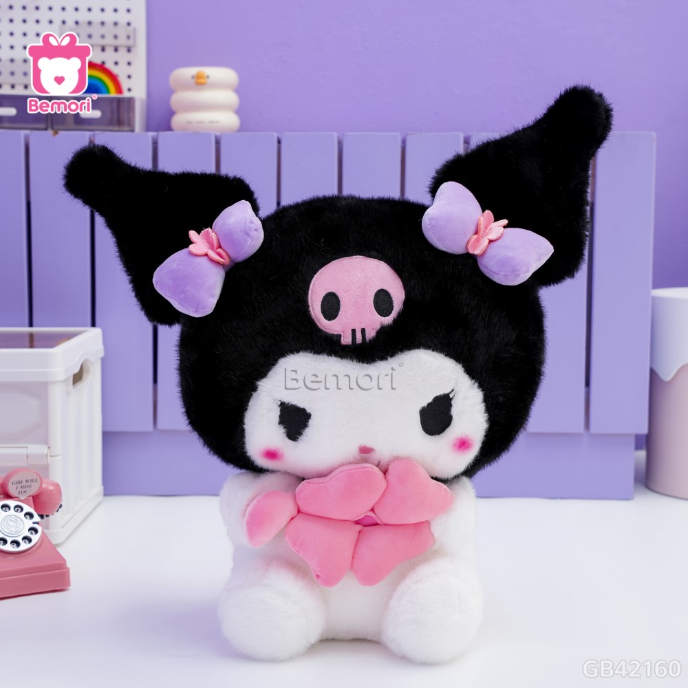 Gấu Bông Thỏ Sanrio Cầm Cỏ 4 Lá