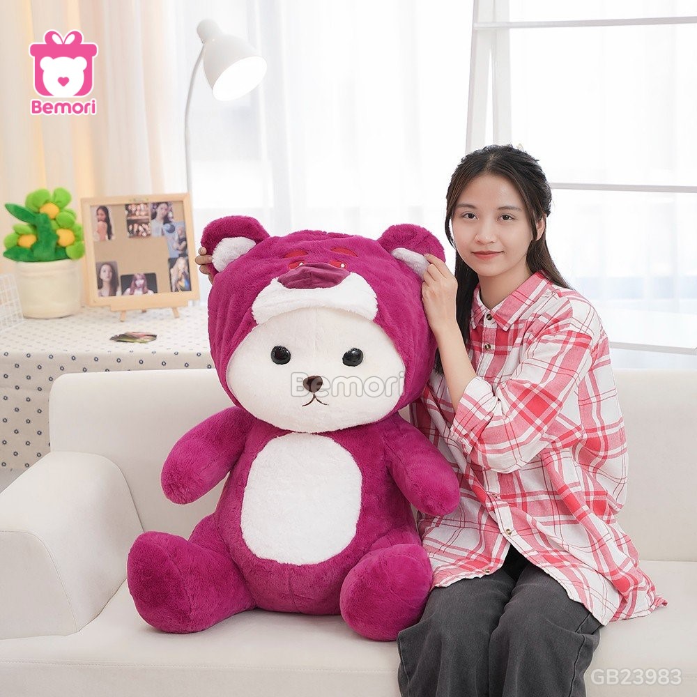 Gấu Bông Lena Cosplay Lotso dùng làm gấu ôm ấm áp