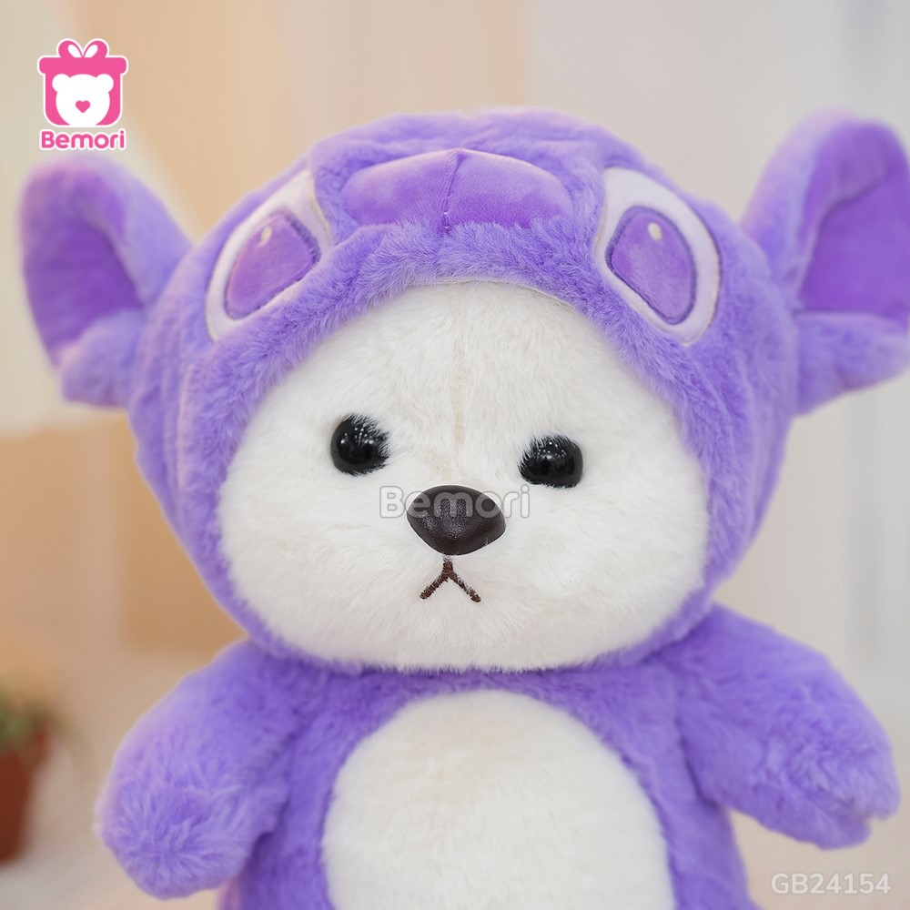 Gấu Bông Lena Cosplay Stitch Tím