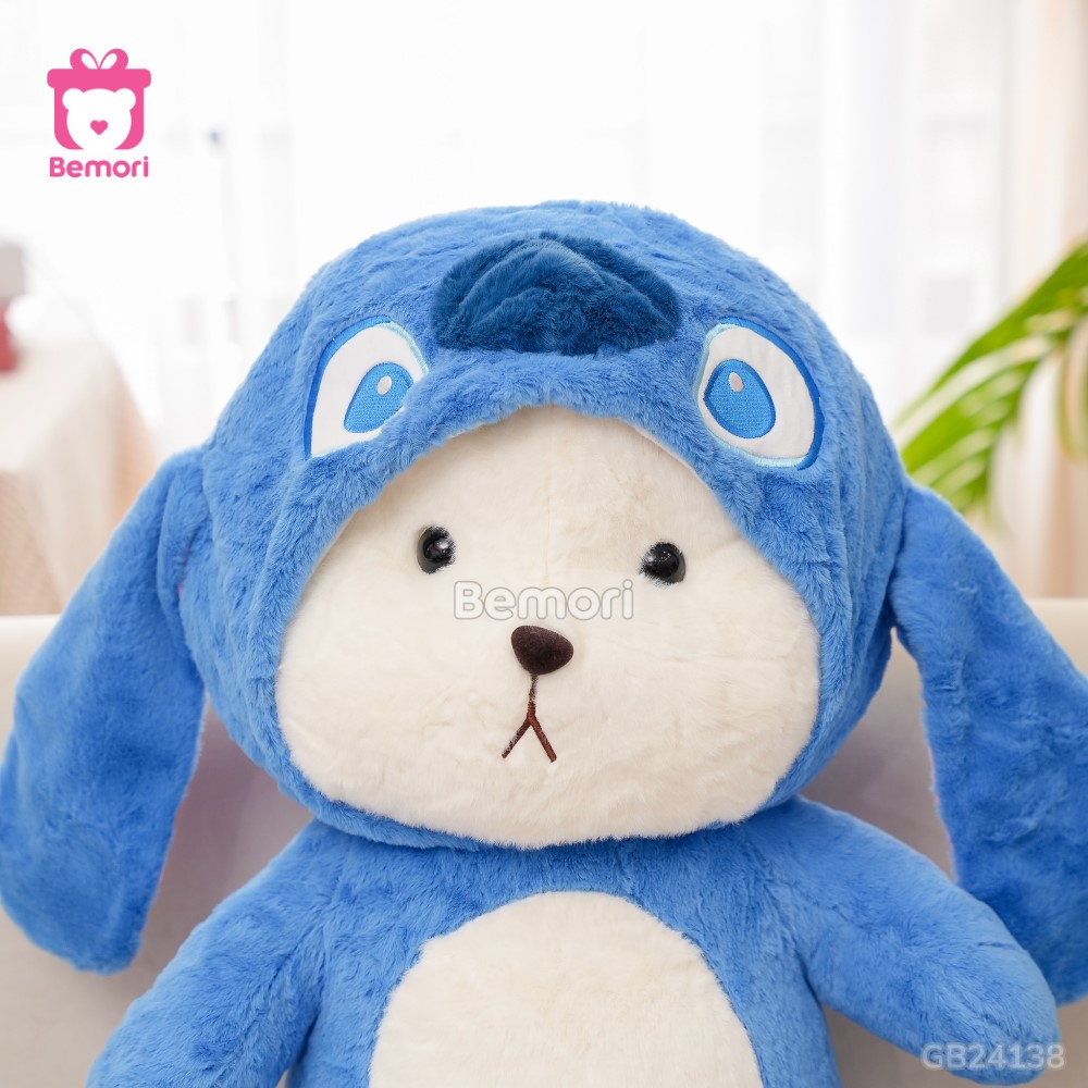 Gấu Bông Lena Cosplay Stitch Xanh tỉ mỉ đến từng chi tiết