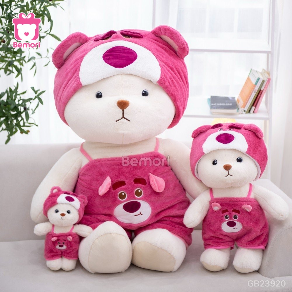 Gấu Bông Lena Mũ Yếm Lotso