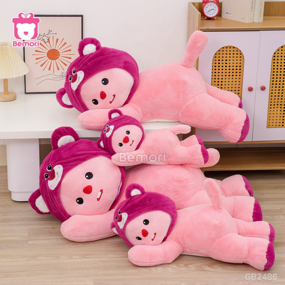 Gấu Bông Hải Ly Loopy Cosplay Lotso Nằm