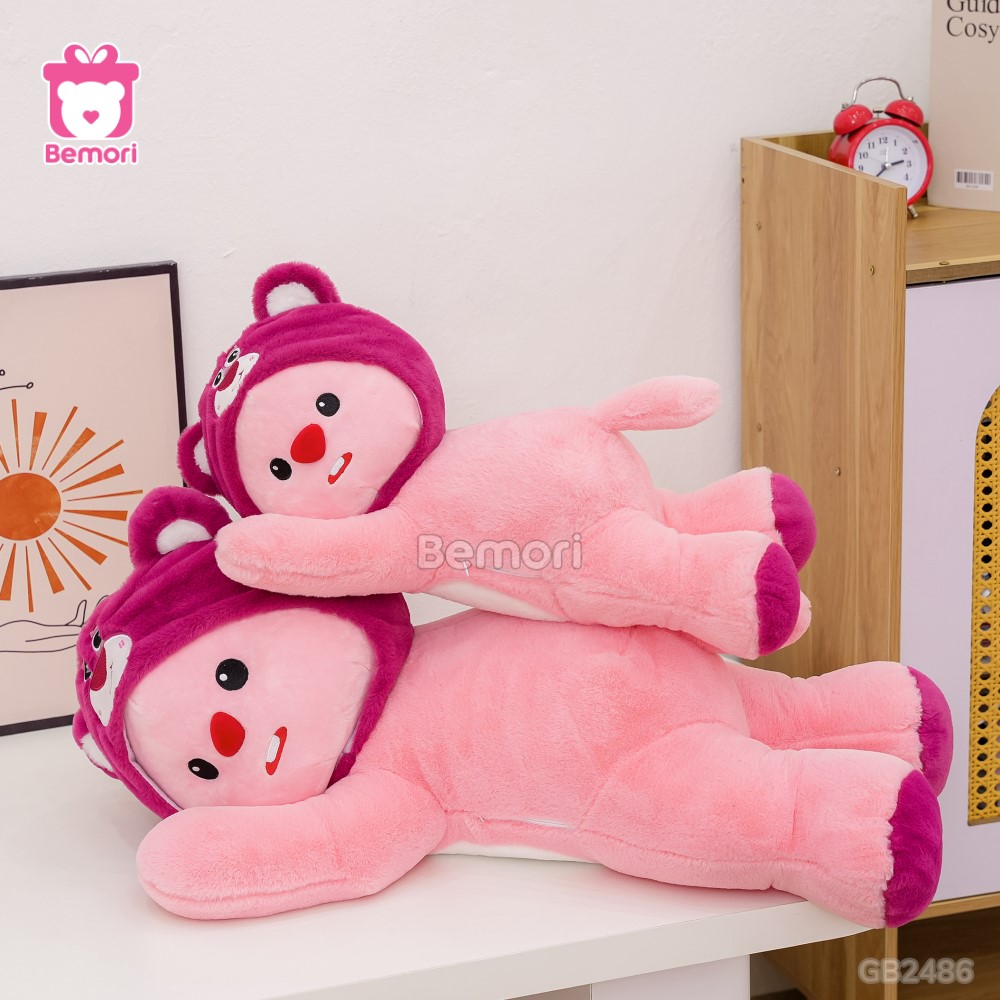 Gấu Bông Loopy Cosplay Lotso Nằm