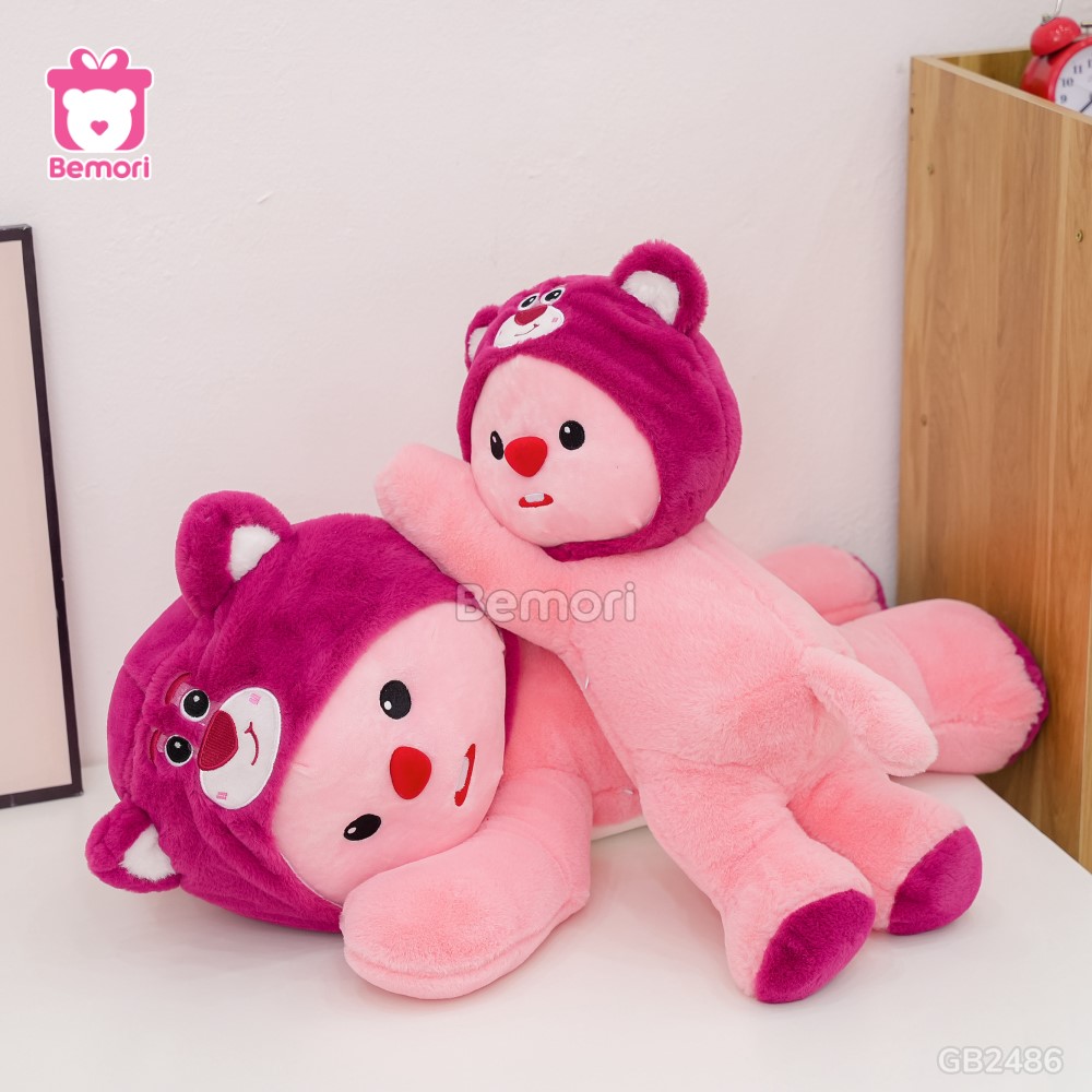 Gấu Bông Loopy Cosplay Lotso Nằm